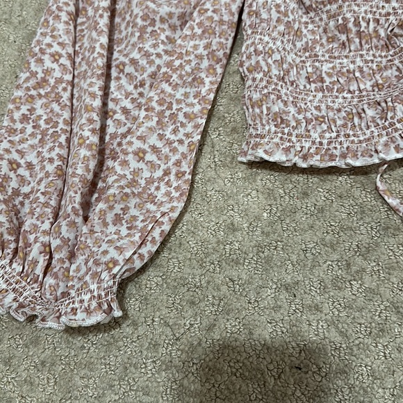 Cotton Candy LA ditzy floral pink blouse - Picture 3 of 5